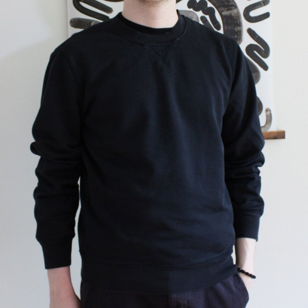 Black Everlane Uniform Crewneck Sweatshirt